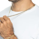 Barbada 090 Diamantada 14K - 4 mm (2.6g 40cm)