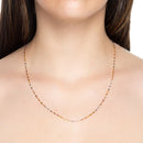 Mirror 3 oros diamantada 14k - 1.7 mm (1.08g 40cm)