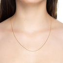 Rolo diamantada 14k - 0.7 mm (1.21g 40cm)