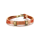 A0004 Joyería de acero y piel Joyería de acero hombre OUXI 