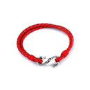 A0023 Joyería de acero y piel Joyería de acero hombre OUXI 