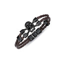 A0052 Joyería de acero y piel Joyería de acero hombre OUXI 