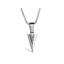 A0055 Joyería de acero y piel Joyería de acero hombre OUXI 