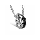 A0102 Joyería de acero y piel Joyería de acero hombre OUXI 