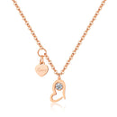 A0104 Joyería de acero y piel Joyería de acero hombre OUXI 